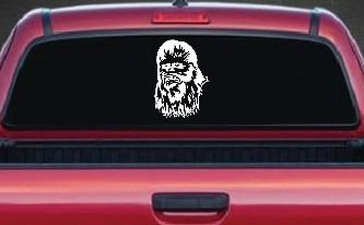 Chewbacca Sci Fi Car or Truck Window Decal Sticker