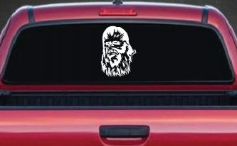Chewbacca Sci Fi Car or Truck Window Decal Sticker