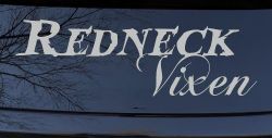 Redneck Vixen Girl Country Car or Truck Window Vinyl Decal Sticker (Light Gray)