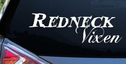 Redneck Vixen Girl Country Car or Truck Window Decal Sticker