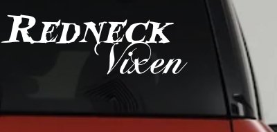 Redneck Vixen Girl Country Car or Truck Window Vinyl Decal Sticker