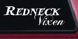 Redneck Vixen Girl Country Car or Truck Window Decal Sticker