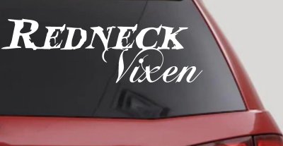Redneck Vixen Girl Country Car or Truck Window Vinyl Decal Sticker