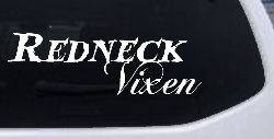 Redneck Vixen Girl Country Car or Truck Window Decal Sticker