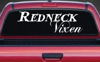 Redneck Vixen Girl Country Car or Truck Window Decal Sticker