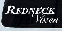 Redneck Vixen Girl Country Car or Truck Window Decal Sticker