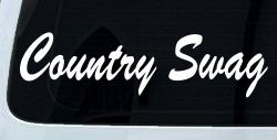 Country Swag Car or Truck Window Decal Sticker