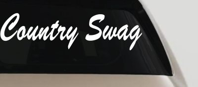 Country Swag Car or Truck Window Vinyl Decal Sticker
