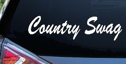 Country Swag Car or Truck Window Decal Sticker