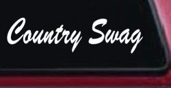 Country Swag Car or Truck Window Decal Sticker