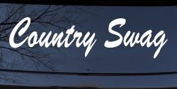 Country Swag Car or Truck Window Decal Sticker