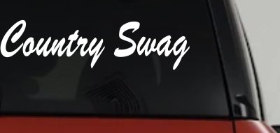 Country Swag Car or Truck Window Vinyl Decal Sticker
