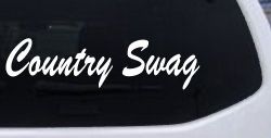 Country Swag Car or Truck Window Decal Sticker