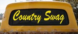 Country Swag Car or Truck Window Decal Sticker (Yellow)