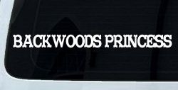 Backwoods Princess Country Car or Truck Window Decal Sticker