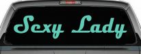 Sexy Lady Car or Truck Window Decal Sticker (Mint)