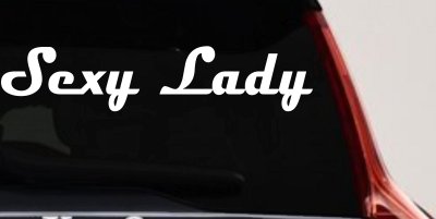 Sexy Lady Car or Truck Window Vinyl Decal Sticker