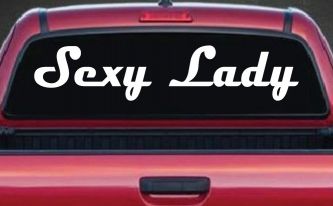 Sexy Lady Car or Truck Window Decal Sticker