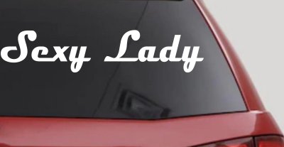 Sexy Lady Car or Truck Window Vinyl Decal Sticker