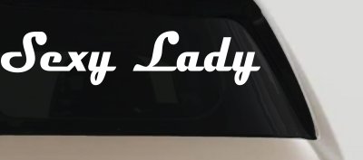 Sexy Lady Car or Truck Window Vinyl Decal Sticker