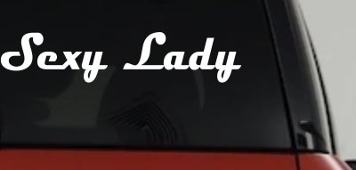 Sexy Lady Car or Truck Window Vinyl Decal Sticker