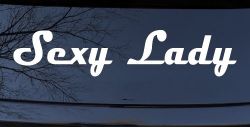 Sexy Lady Car or Truck Window Decal Sticker