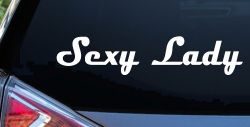 Sexy Lady Car or Truck Window Decal Sticker