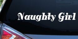 Naughty Girl Car or Truck Window Decal Sticker