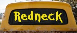 Redneck Country Car or Truck Window Decal Sticker (Yellow)