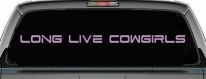 Long Live Cowgirls Country Car or Truck Window Decal Sticker (Lilac)