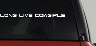 Long Live Cowgirls Country Car or Truck Window Vinyl Decal Sticker