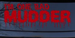 One Bad Mudder Off Road Car or Truck Window Decal Sticker (Red)