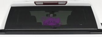 Redneck Girl Rebel Flag Country Car or Truck Window Decal Sticker (Violet)