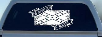 Redneck Rebel with Rebel Flag Country Car or Truck Window Decal Sticker
