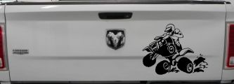 Four Wheeler Mudding Off Road Car or Truck Window Decal Sticker (Black)