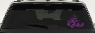Four Wheeler Mudding Off Road Car or Truck Window Decal Sticker (Violet)