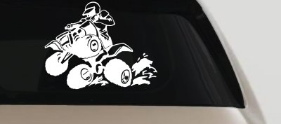 Four Wheeler Mudding Off Road Car or Truck Window Vinyl Decal Sticker