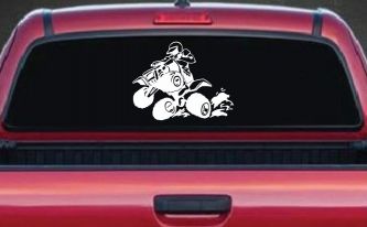 Four Wheeler Mudding Off Road Car or Truck Window Decal Sticker