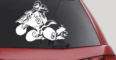 Four Wheeler Mudding Off Road Car or Truck Window Vinyl Decal Sticker