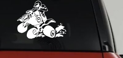 Four Wheeler Mudding Off Road Car or Truck Window Vinyl Decal Sticker
