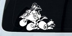 Four Wheeler Mudding Off Road Car or Truck Window Decal Sticker