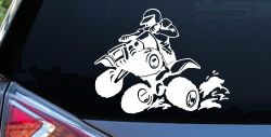 Four Wheeler Mudding Off Road Car or Truck Window Decal Sticker