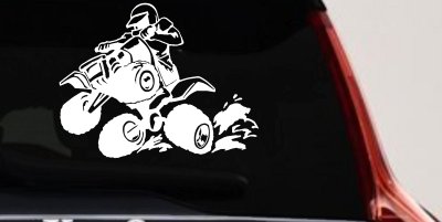 Four Wheeler Mudding Off Road Car or Truck Window Vinyl Decal Sticker