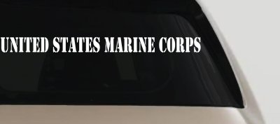 United States Marine Corps Military Car or Truck Window Vinyl Decal Sticker