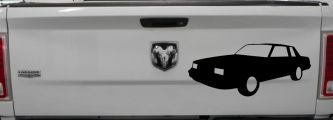 Oldsmobile Cutlass Car or Truck Window Decal Sticker (Black)
