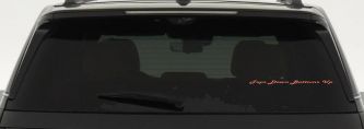 Tops Down Bottoms Up Country Car or Truck Window Decal Sticker (Coral)