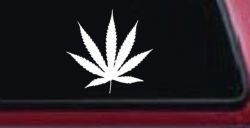 Marijuana Cannabis Leaf Car or Truck Window Decal Sticker