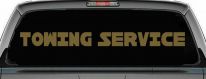 Towing Service Car or Truck Window Decal Sticker (Gold)
