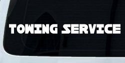 Towing Service Car or Truck Window Decal Sticker
