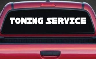 Towing Service Car or Truck Window Decal Sticker